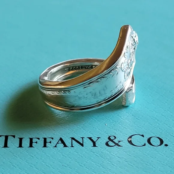 1909 Tiffany & Company Winthrop Spoon Ring in Sterling Silver #3 - Picture 5 of 14